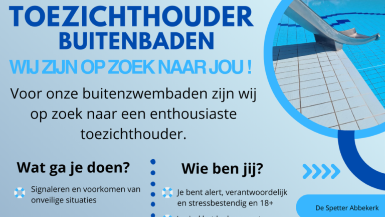 Toezichthouder gezocht (betaald)